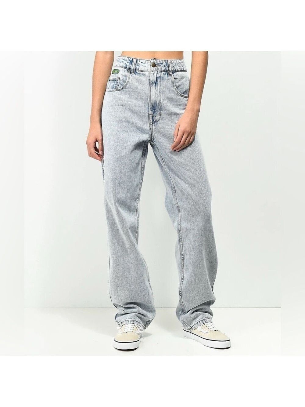 Empyre Tori Billie Acid Wash Carpenter Skate Jeans 0